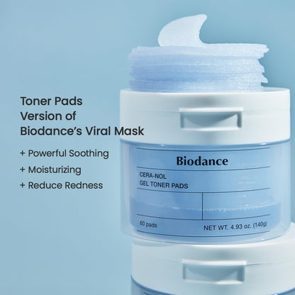 BIODANCE Gel Toner Pads Duo – Collagen & Ceramide Set