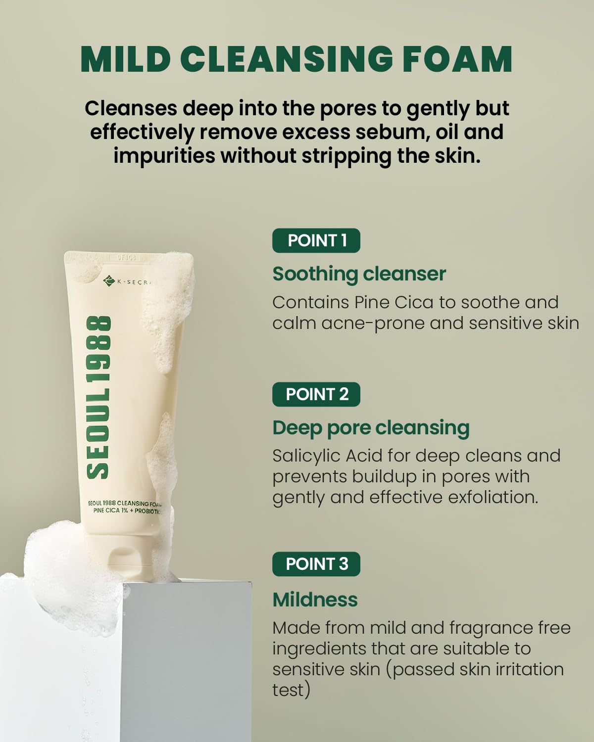 K-SECRET SEOUL 1988 Cica Cleansing Foam