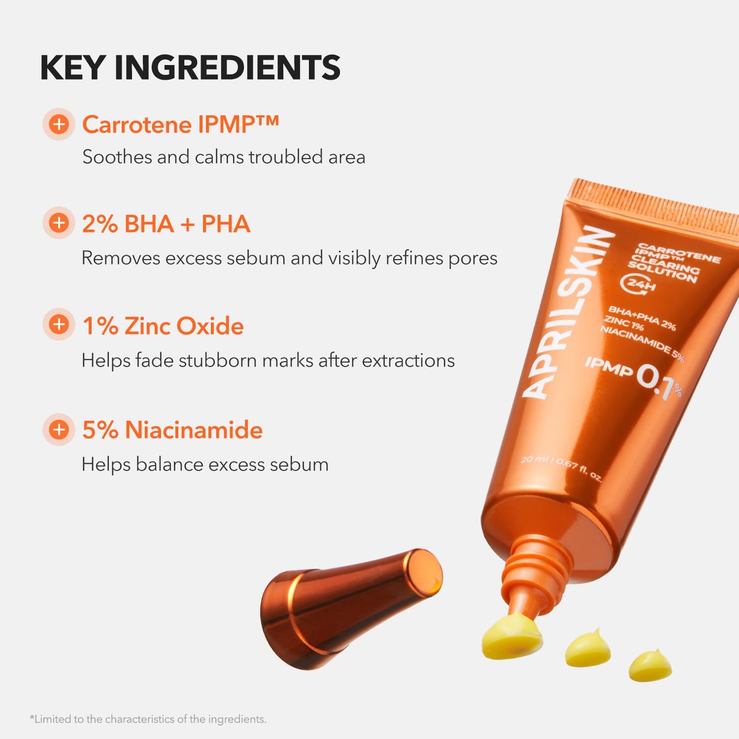 APRILSKIN Carrotene IPMP™ Clearing Solution – 0.67 fl oz / 20ml 🌿✨