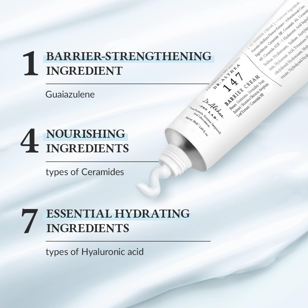 [Dr. Althea] 147 Barrier Cream – Deep Moisture with Hyaluronic Acid & Ceramides 💧🧴 | 50ml