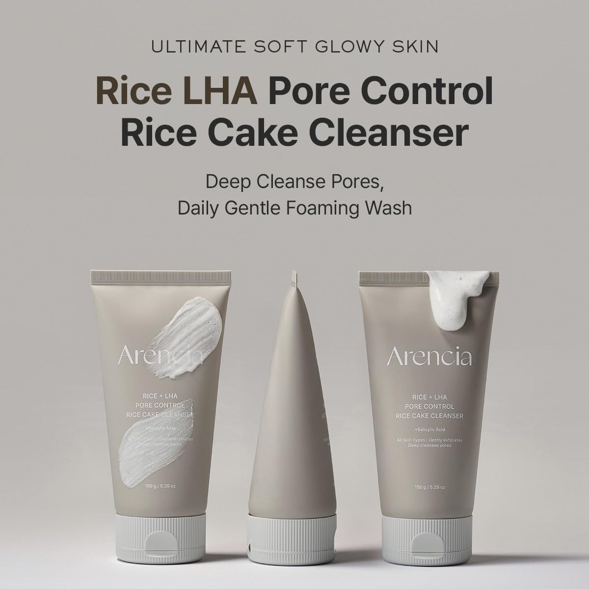 ARENCIA Rice Cake Cleanser Duo – Green Tea LHA + Rice LHA Cleansers 🌿✨