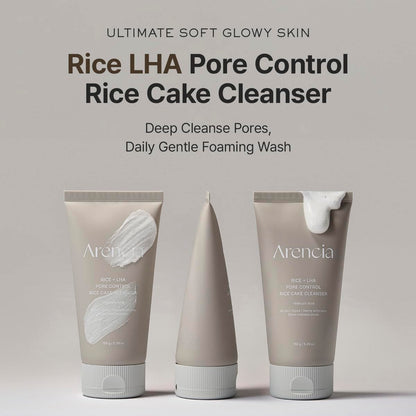 ARENCIA Rice Cake Cleanser Duo – Green Tea LHA + Rice LHA Cleansers 🌿✨