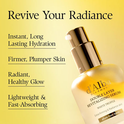 d’Alba White Truffle Revitalizing Vegan Double Serum (30ml)