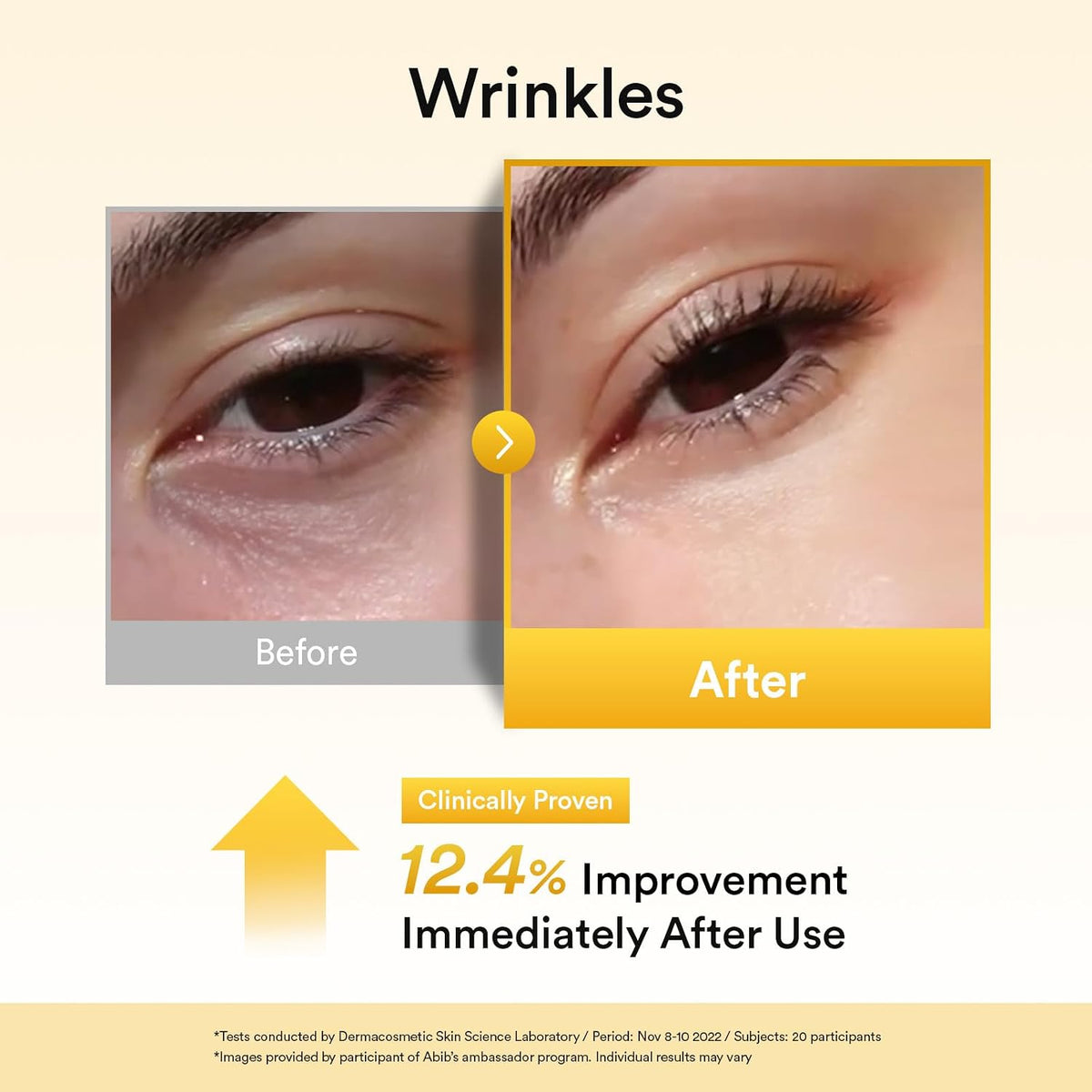 Abib Vegan Collagen Eye Patches for Wrinkles & Fine Line with Jericho Rose Jelly & Peptides, 60 Counts