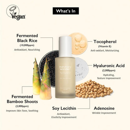 Haruharu WONDER Black Rice Hyaluronic Anti-Wrinkle Serum 1.6 fl oz (50 ml)