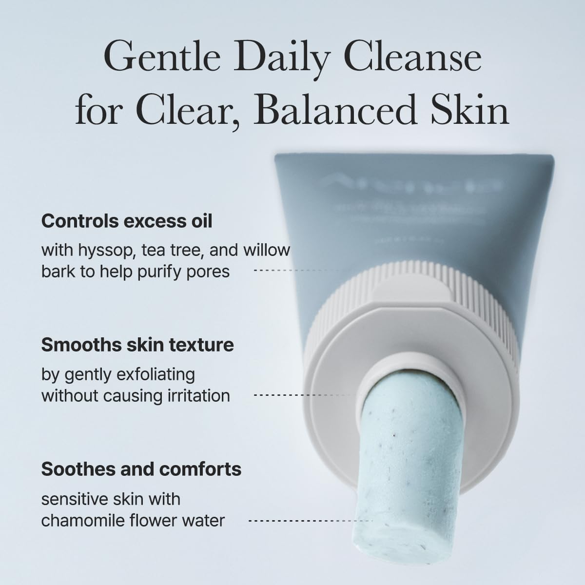 ARENCIA Salicylic Acid, Green Tea + LHA Deep Pore Rice Cake Cleanser – Deep Pore Cleansing, Acne Face Wash, Blackhead Remover, 5.07 fl oz