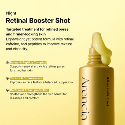 Arencia Vitamin C & Retinal Booster Shot Duo – Dark Spot & Fine Line Tightening Gift Set ✨🍊🌙