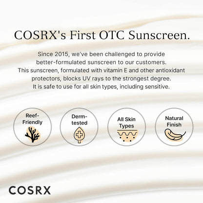 COSRX Vitamin E Vitalizing Face Sunscreen SPF 50 – 1.69 fl oz ☀️✨
