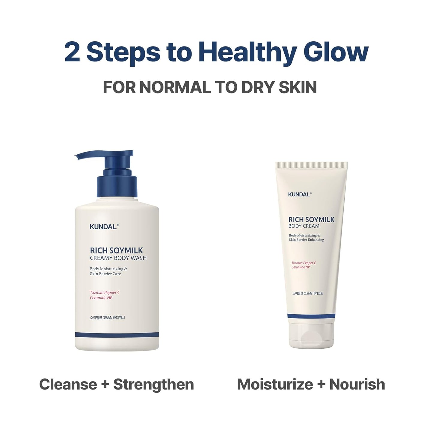 KUNDAL Soymilk Body Wash & Cream Set