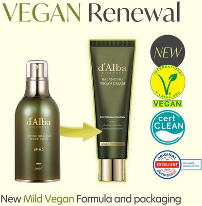 d'Alba Piedmont Italian White Truffle Mild Skin Balancing Vegan Cream