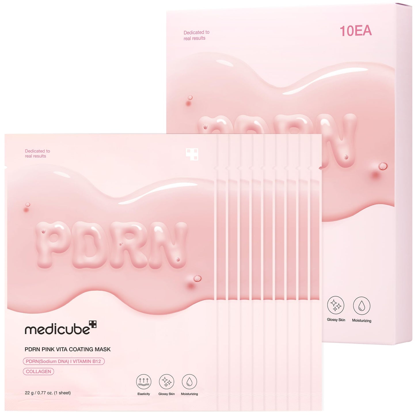medicube PDRN Pink Vita Coating Mask (10ea)