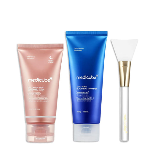 MEDICUBE Korean Viral Glass Skin Mask Duo