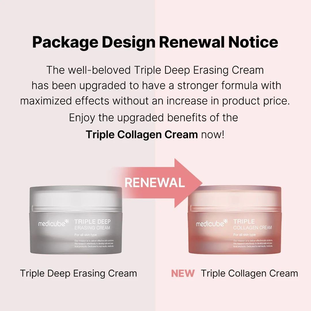 [Medicube] Triple Collagen Cream – Lift, Firm & Glow 💖✨ | 50ml