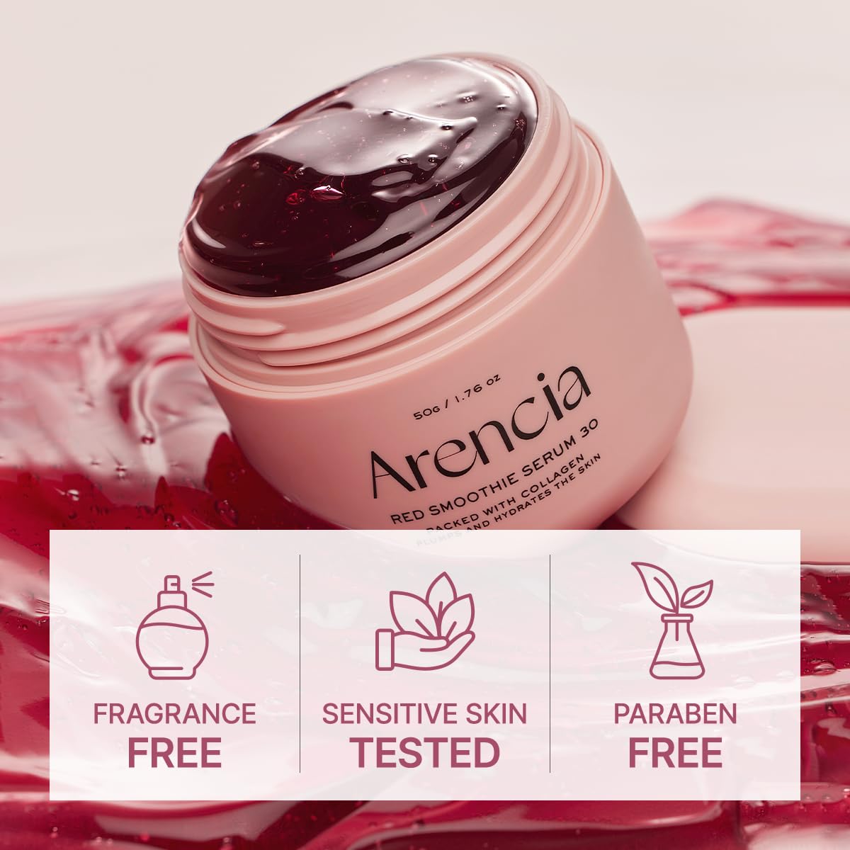 Arencia Red Collagen Serum Duo – Pore Perfection, Glow & Soothing Care ❤️✨
