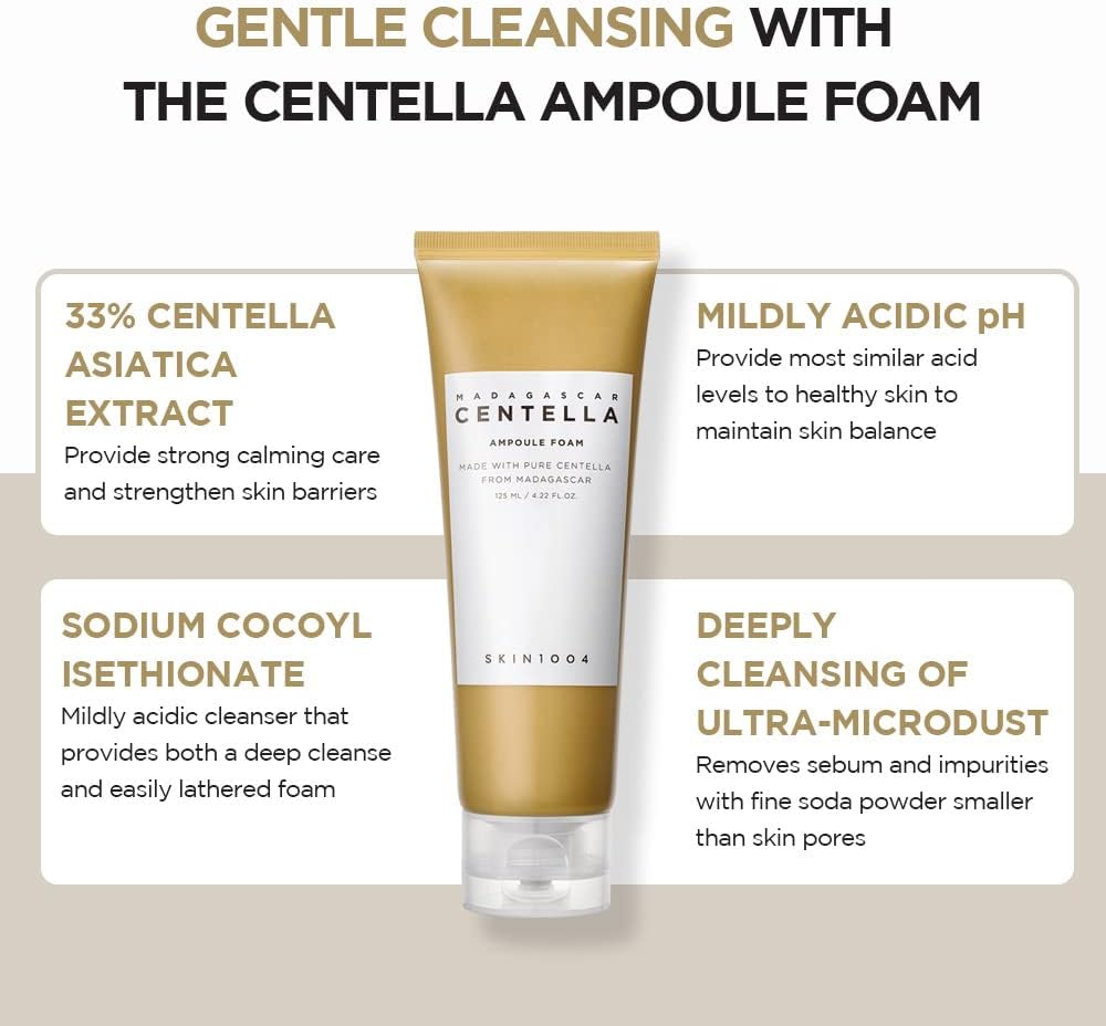 [SKIN1004] Madagascar Centella Ampoule Foam – Gentle Deep Cleansing Foam | 125ml