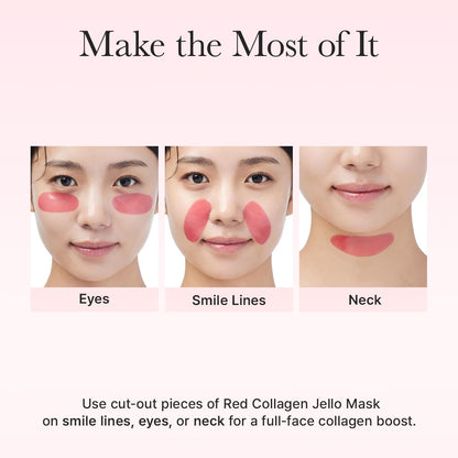 ARENCIA Red Collagen Jello Mask – Plump & Hydrating Overnight Hydrogel Mask (4ea) ❤️✨
