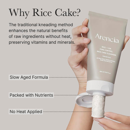 ARENCIA Rice Cake Cleanser Duo – Green Tea LHA + Rice LHA Cleansers 🌿✨