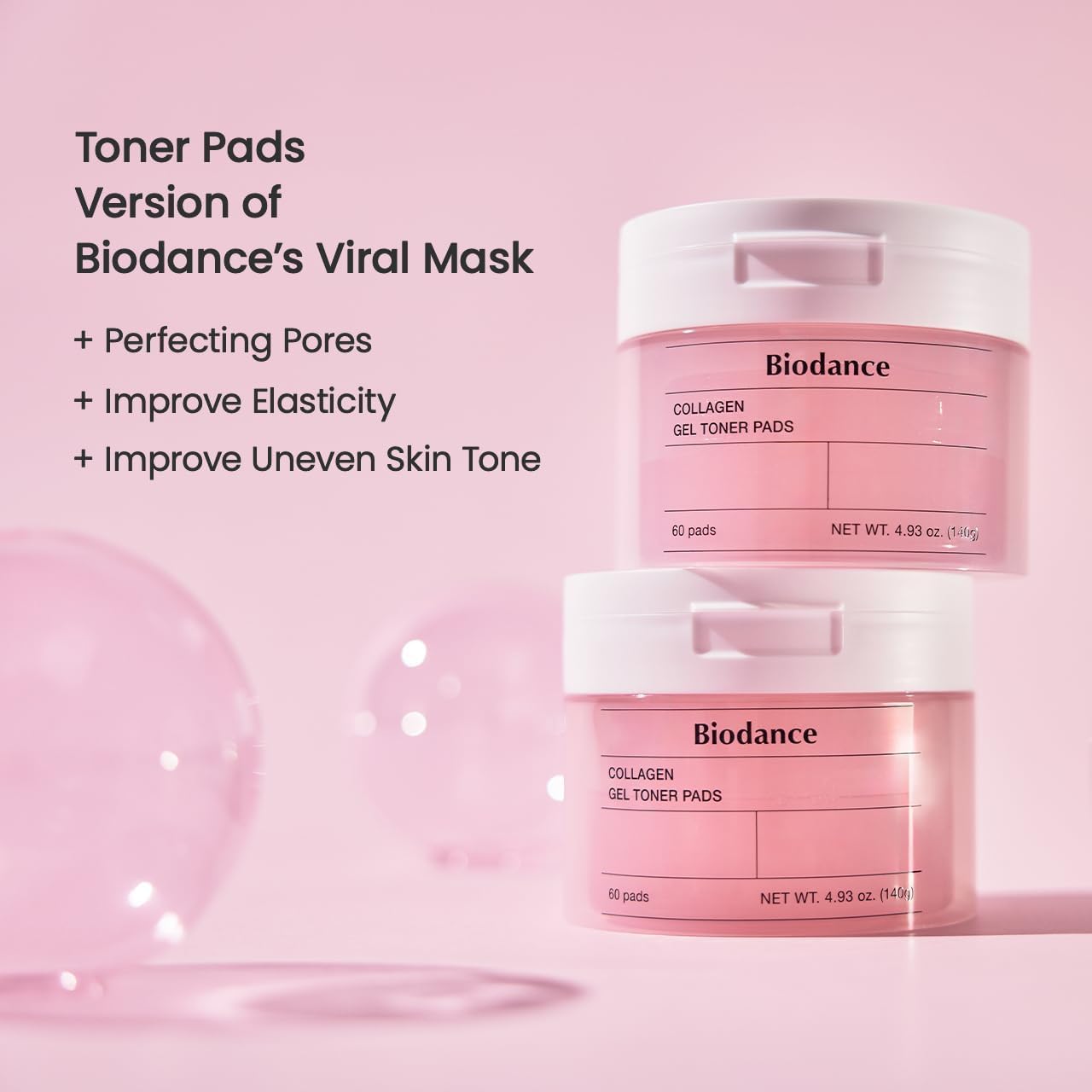 BIODANCE Gel Toner Pads Duo – Collagen & Ceramide Set