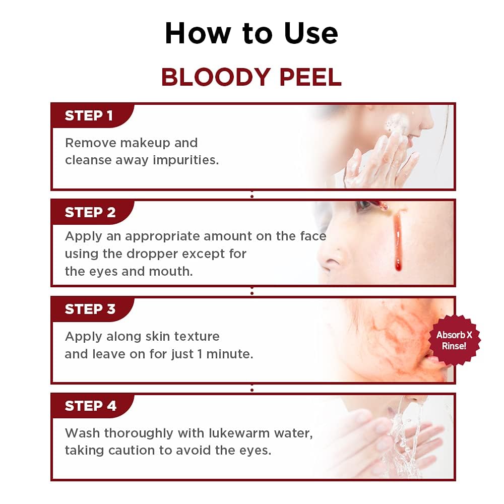 SKIN1004 Bloody Peel AHA 17% Peeling Solution (30ml / 1.01 fl oz) 🩸✨
