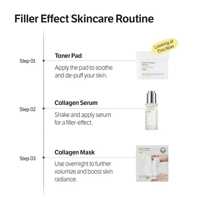 SUNGBOON EDITOR Deep Collagen Retinol Power Boosting Pad (150ml / 100 Pads)