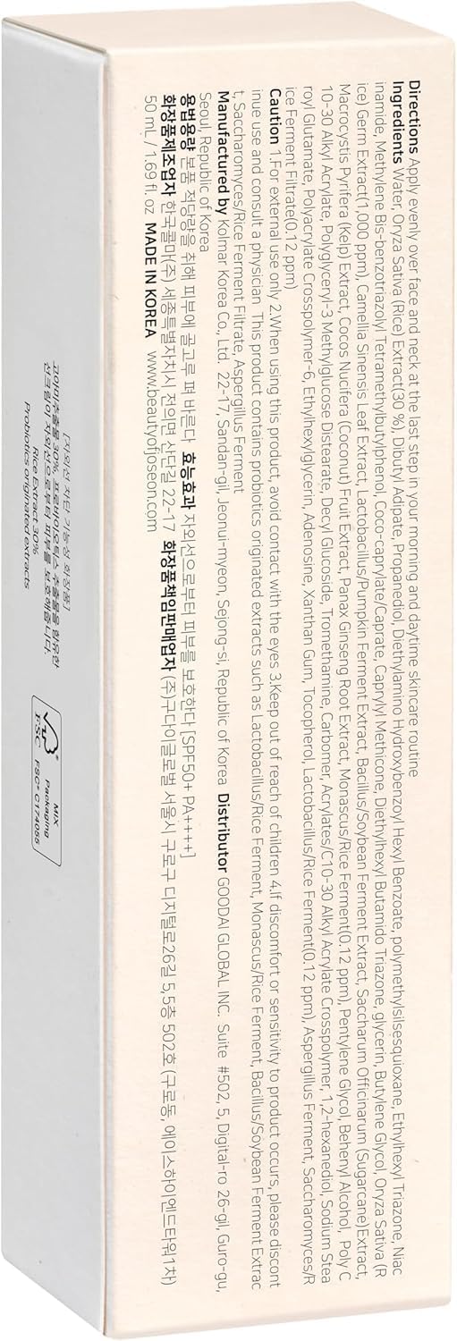 Beauty of Joseon Relief Sun Rice + Probiotics 50ml