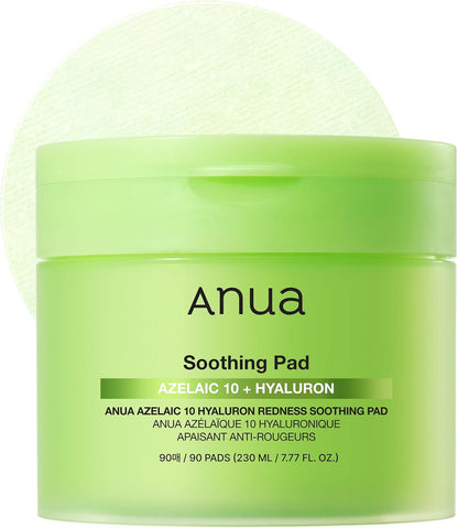 Anua Azelaic 10 Hyaluron Redness Soothing Pad 230ml (90 Pads)