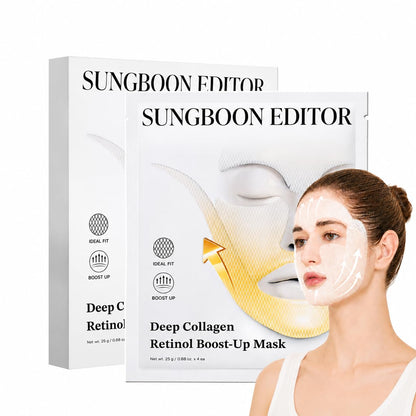 SUNGBOON EDITOR Deep Collagen Retinol Boost Up Mask Set 4Sheets