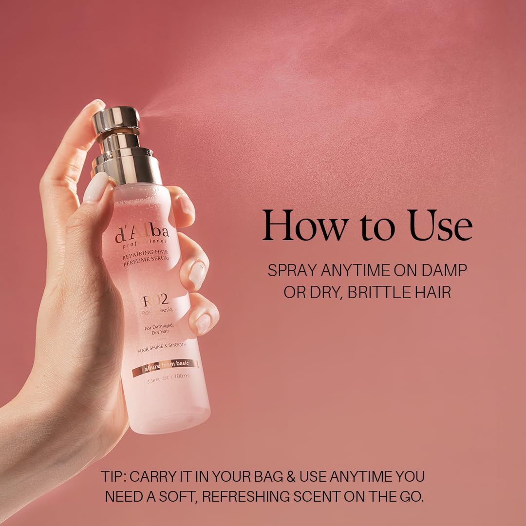 d'Alba Piedmont Italian White Travel Professional Hair Repair Aromatic Serum 50ML