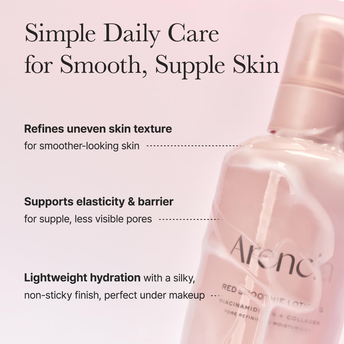 ARENCIA Red Smoothie Lotion 5 – Hydrating Face Moisturizer (6.76 fl oz / 200ml) ❤️✨
