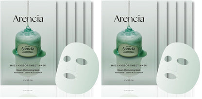 ARENCIA Hyssop Glow Sheet Mask (10 Pack) ✨🌿