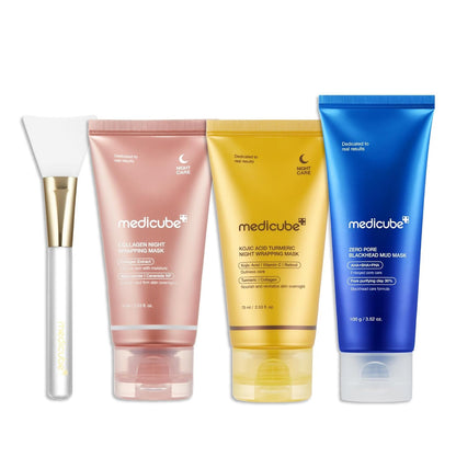Medicube Pore & Glow K-Viral Mask Set ✨💙💛💗