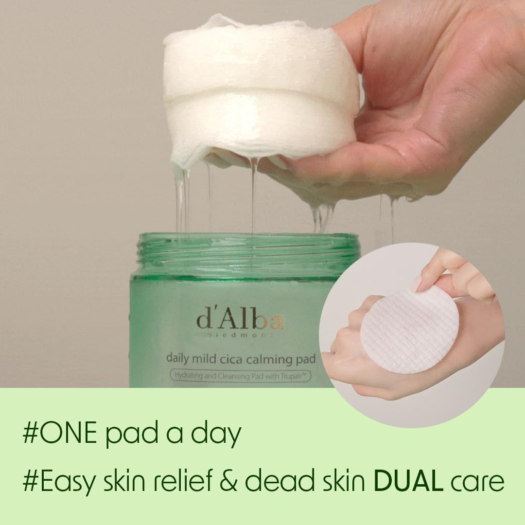 d’Alba Piedmont Daily Mild Cica Calming Pad (50 Pads / 165ml)