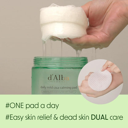 d’Alba Piedmont Daily Mild Cica Calming Pad (50 Pads / 165ml)