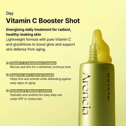 Arencia Vitamin C & Retinal Booster Shot Duo – Dark Spot & Fine Line Tightening Gift Set ✨🍊🌙