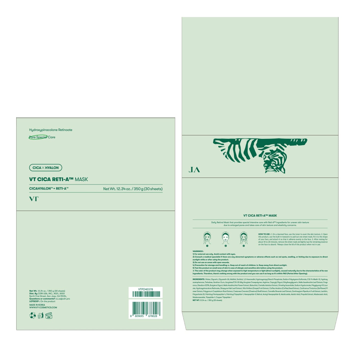 VT COSMETICS Reedle Shot Vita-Light Radiant Daily Mask (30 Sheets) ✨🌿