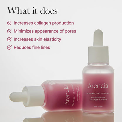 ARENCIA Red Collagen Jello Skin Trio – Poreless Skin Routine ❤️✨