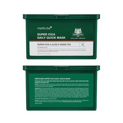Medicube Super Cica Daily Quick Facial Masks (30 Sheets)