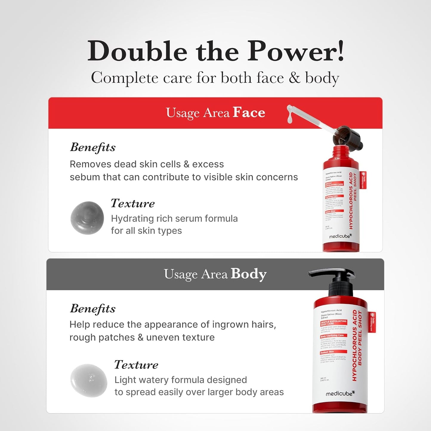 Medicube Hypochlorous Acid Rice Peel Shot - 80ml