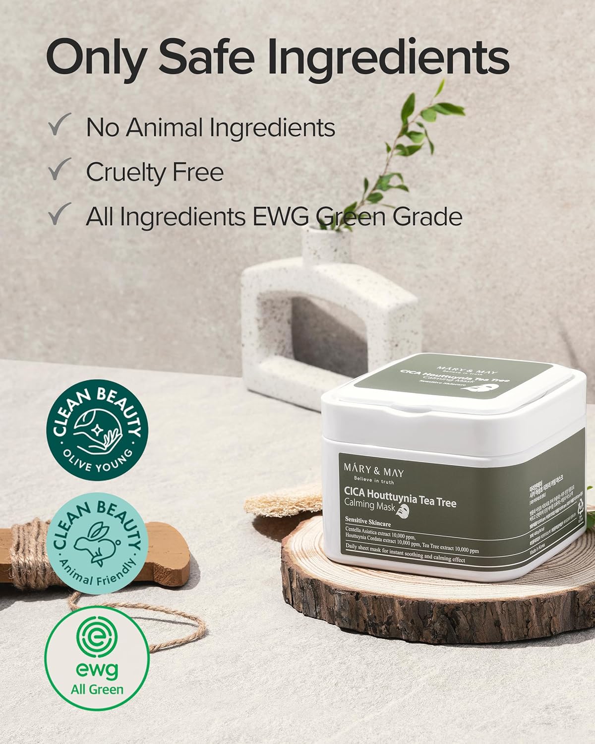 Mary&May CICA Houttuynia Tea Tree Calming Mask