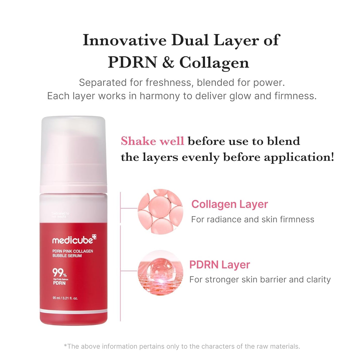 Medicube PDRN Pink Collagen Bubble Serum - 95ml