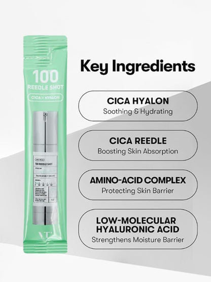 [VT COSMETICS] 100 REEDLE SHOT STICK POUCH (10ea)