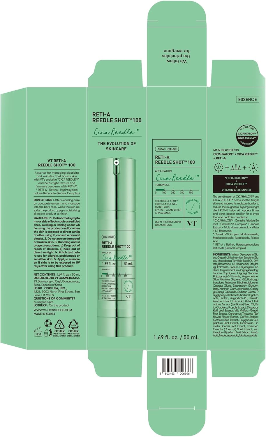 [VT COSMETICS] Reti-A Reedle Shot 100 – 50 ml