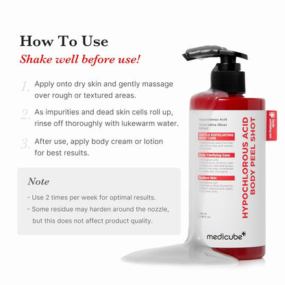 Medicube Hypochlorous Acid Rice Body Peel Shot - 280ml