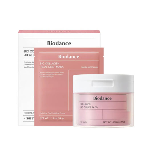 BIODANCE Collagen Day & Night Gel Duo – Pink Glass Skin Set