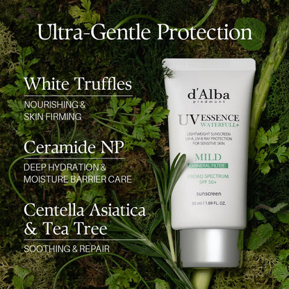 d'alba Piedmont Italian White Truffle Waterfull Mild Sunscreen - 50ml
