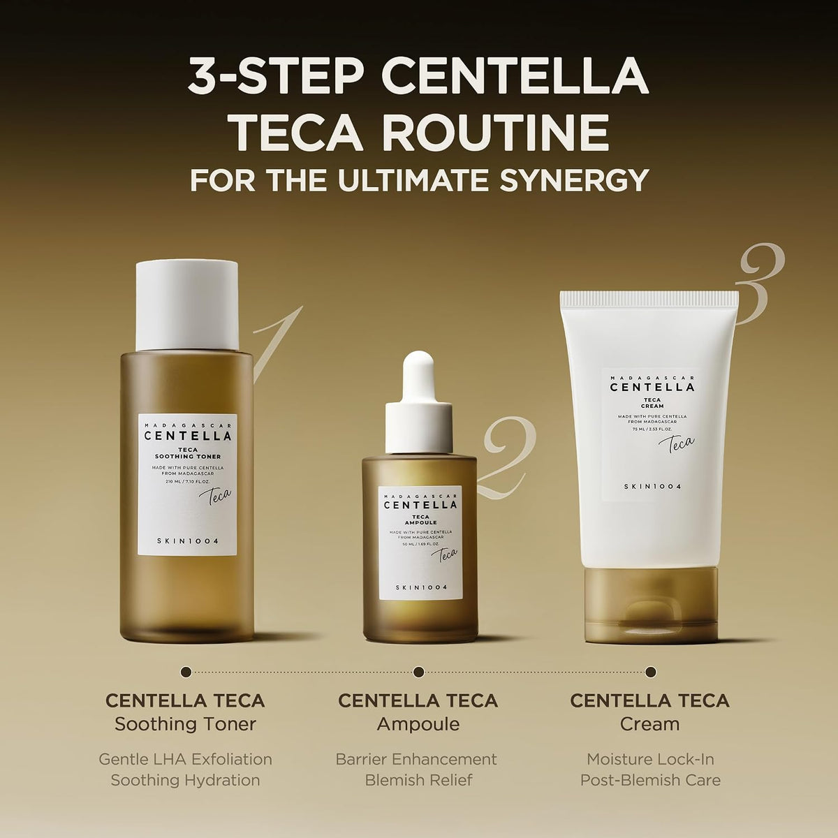 SKIN1004 Madagascar Centella TECA Toner & Ampoule Set