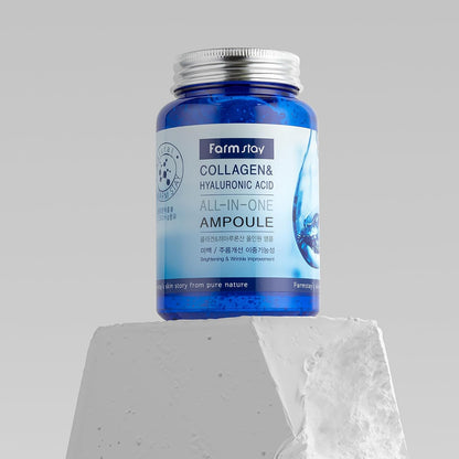 Farm Stay Collagen & Hyaluronic Acid All-in-One Ampoule Cream - 250ml