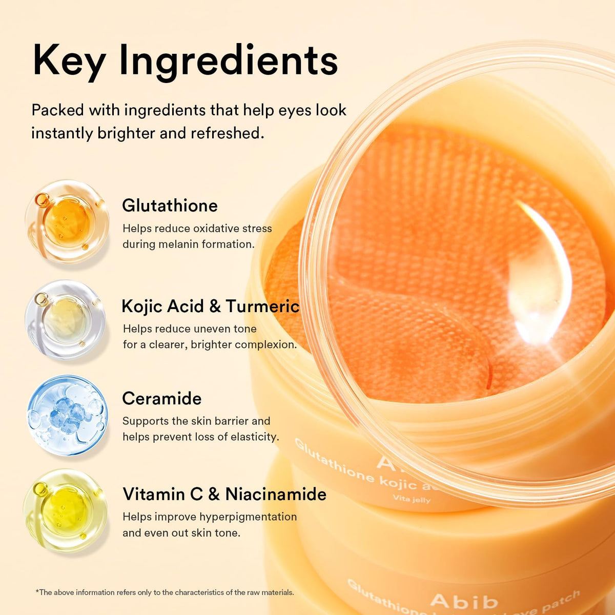 Abib Vegan Collagen Eye Patches for Wrinkles & Fine Line with Jericho Rose Jelly & Peptides, 60 Counts