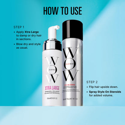 COLOR WOW Style on Steroids Texturizing Spray, Non-Sticky Hair Texturizer for Instant Volume and Texture