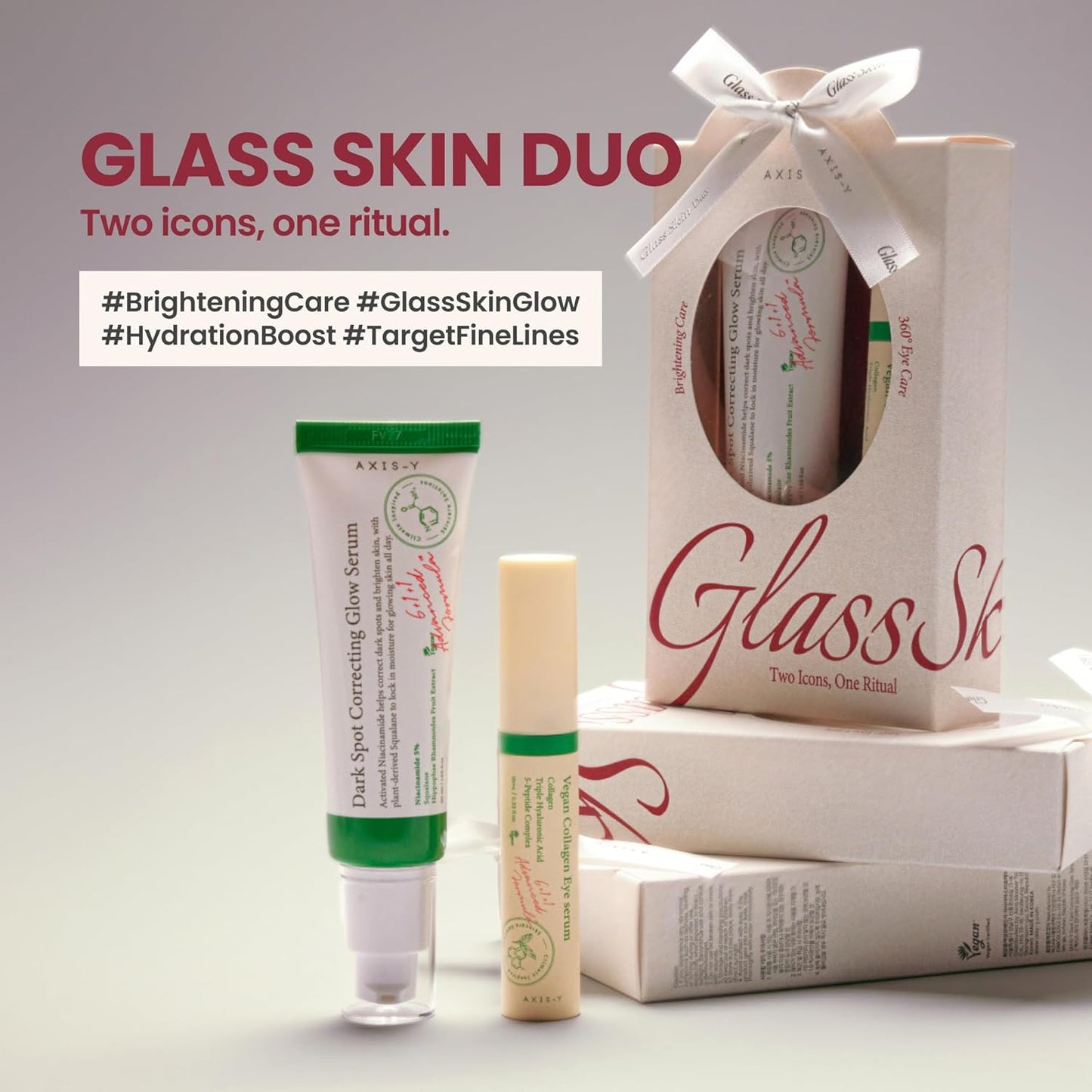 AXIS-Y Glass Skin Duo – Dark Spot & Eye Care Set